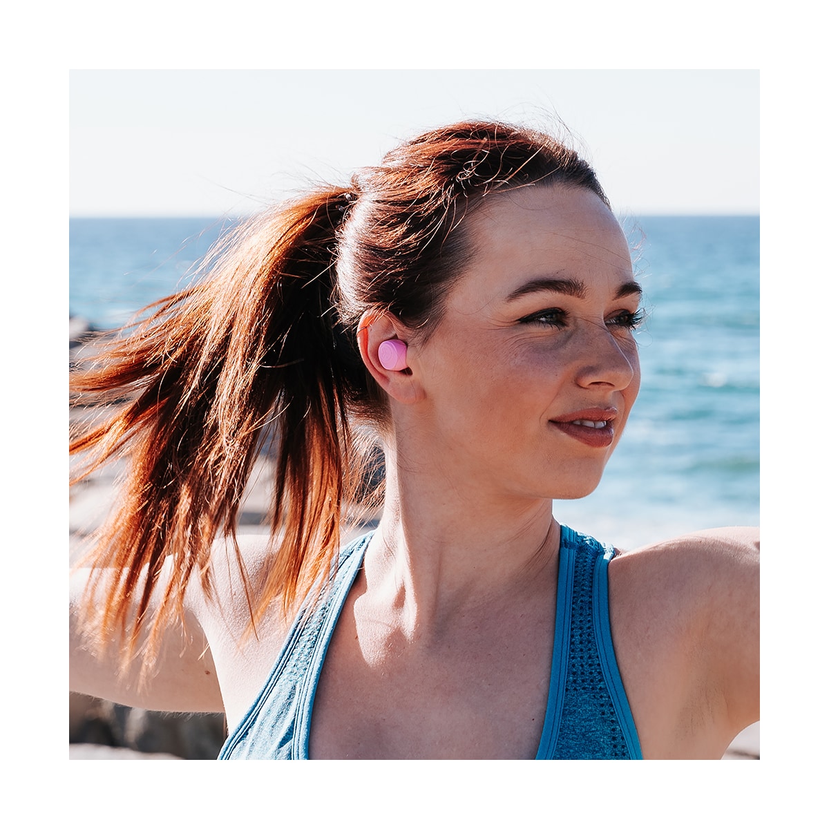 JLab Go Air Pop helt trådløse in-ear hodetelefoner (rosa)