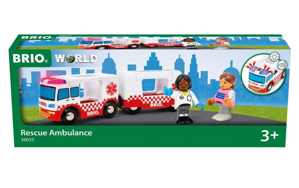 BRIO World Rescue AmbulanceBatteriebetriebenes Rettungswagen-Set