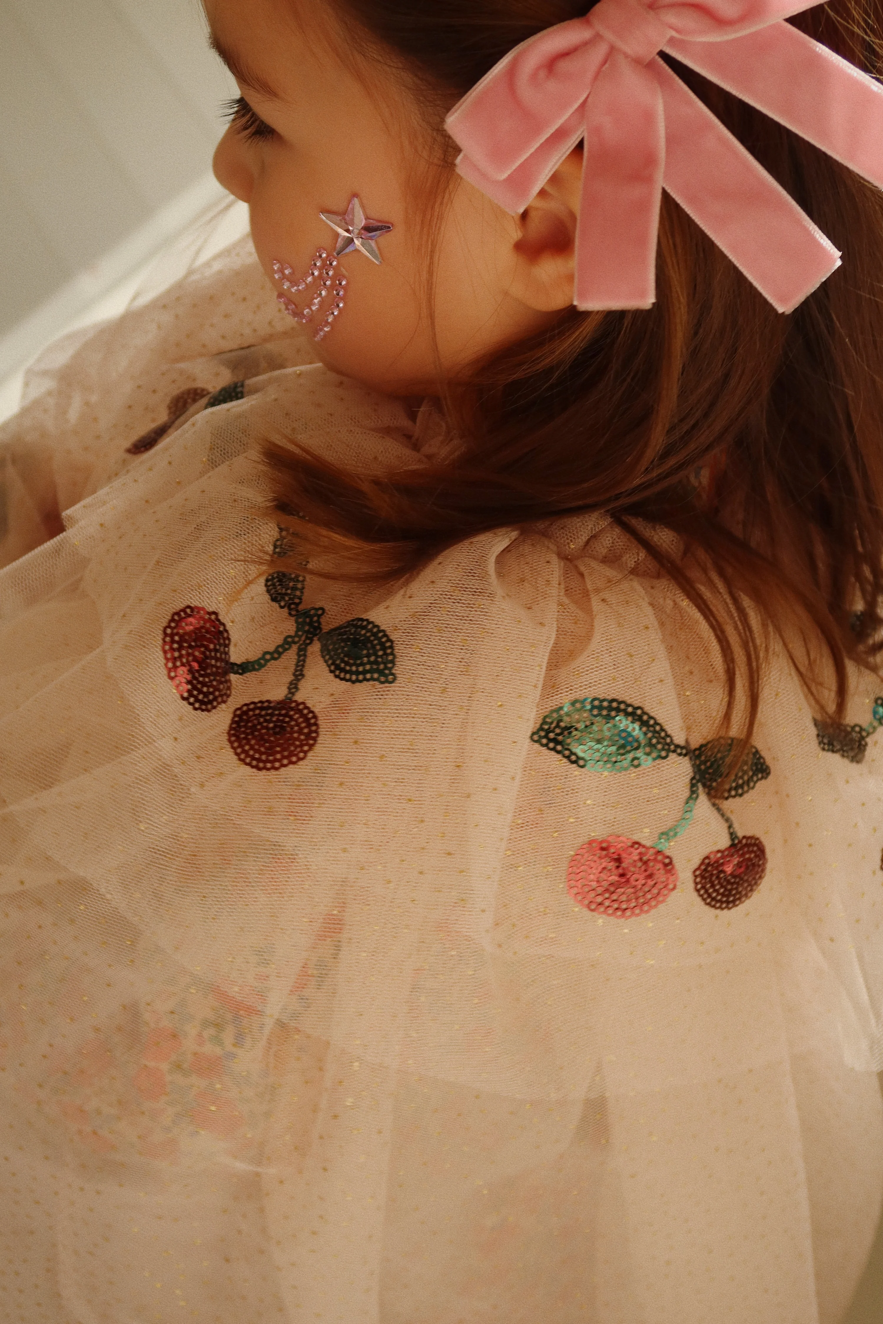 Prinsesses kappe - gold blush - 5-8Y