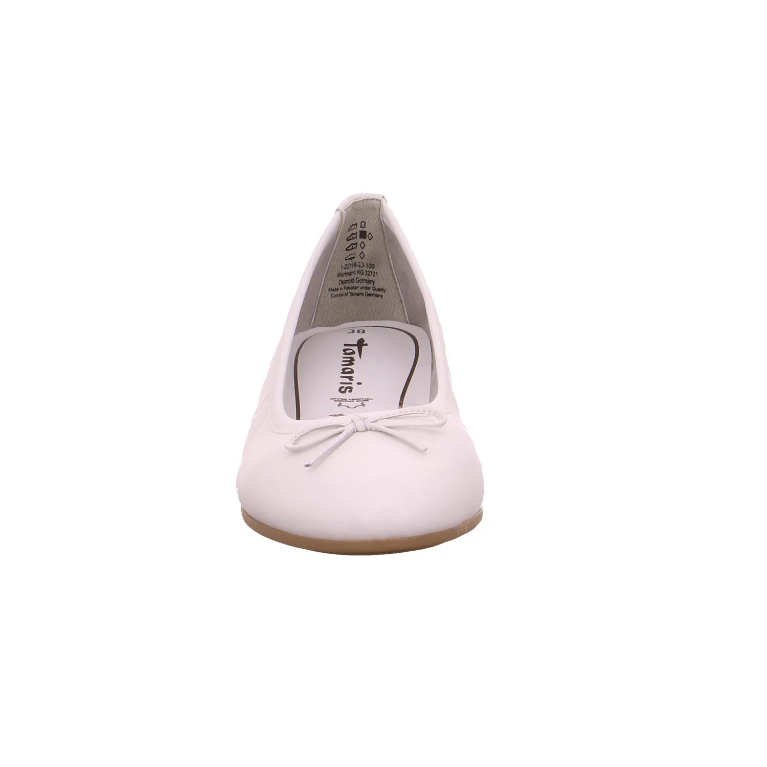 TAMARIS Ballerina Weiss Leder