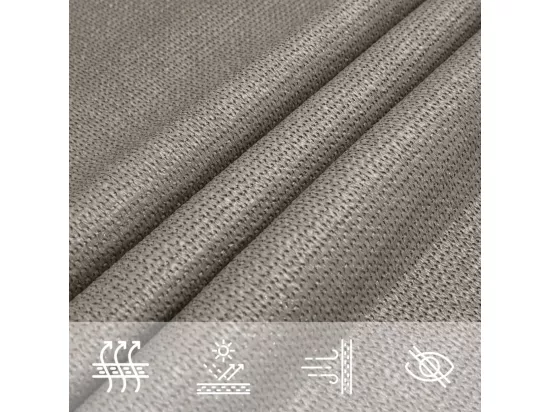 Voile d'ombrage 160 g/m² rectangulaire gris clair 3x4,5 m PEHD