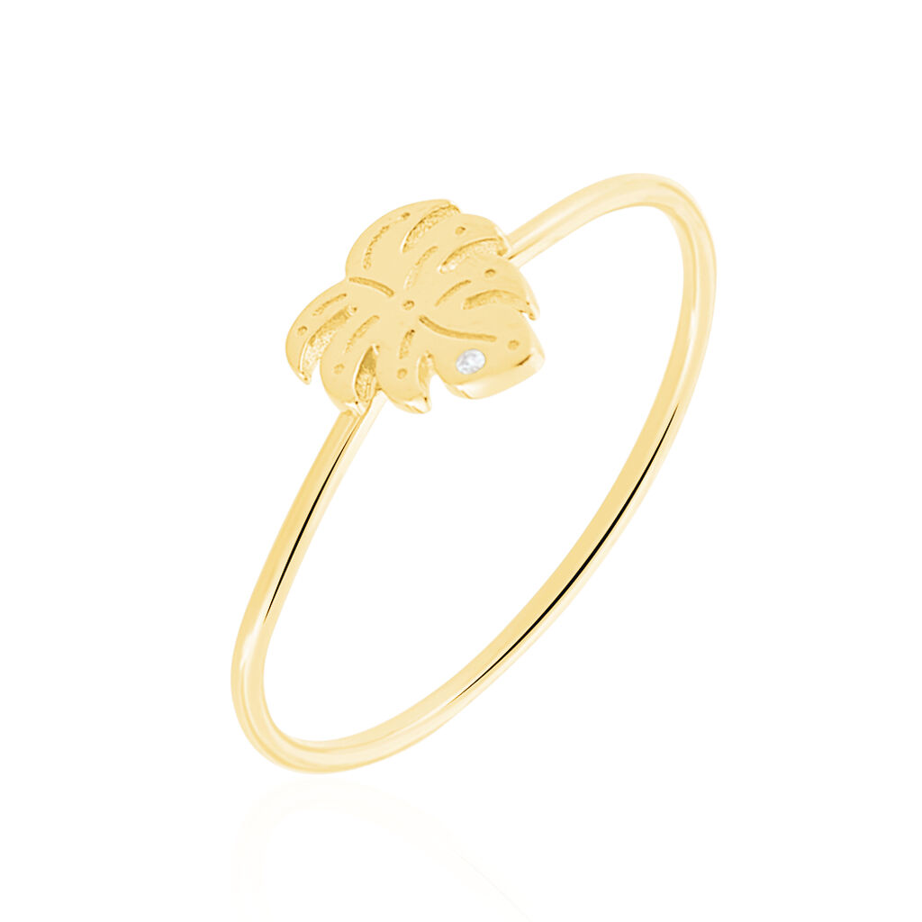 Bague Zena Argent Jaune Oxyde De Zirconium
