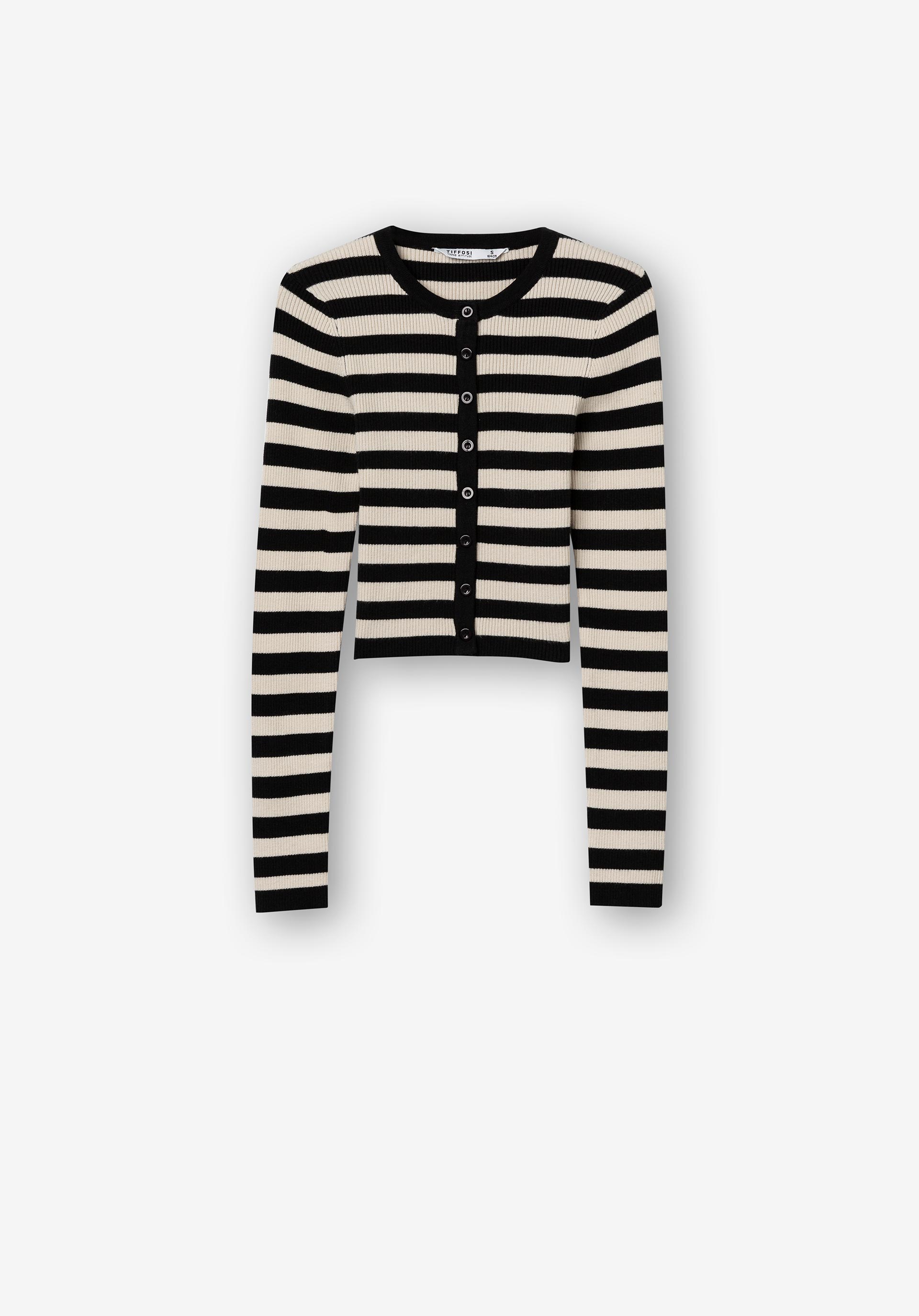 Cardigan às Riscas