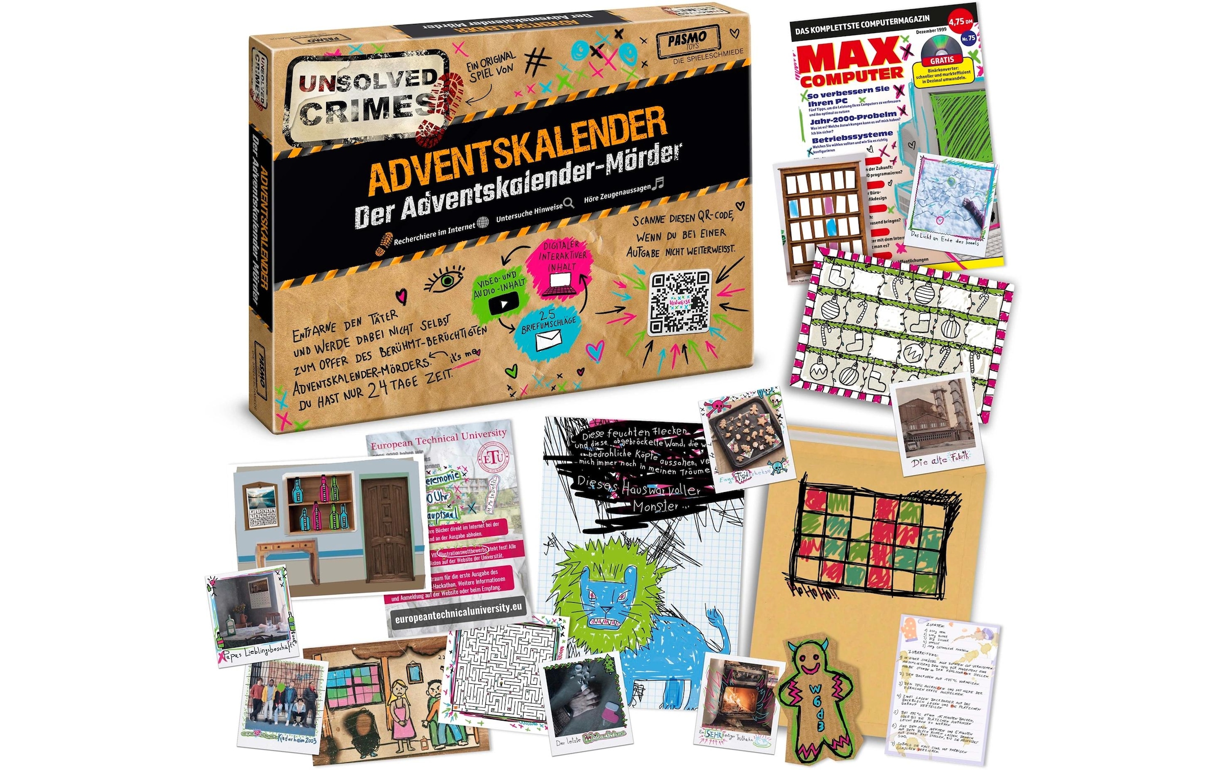 CRAZE Adventskalender »Unsolved Crimes 2024« ab 3 Jahren