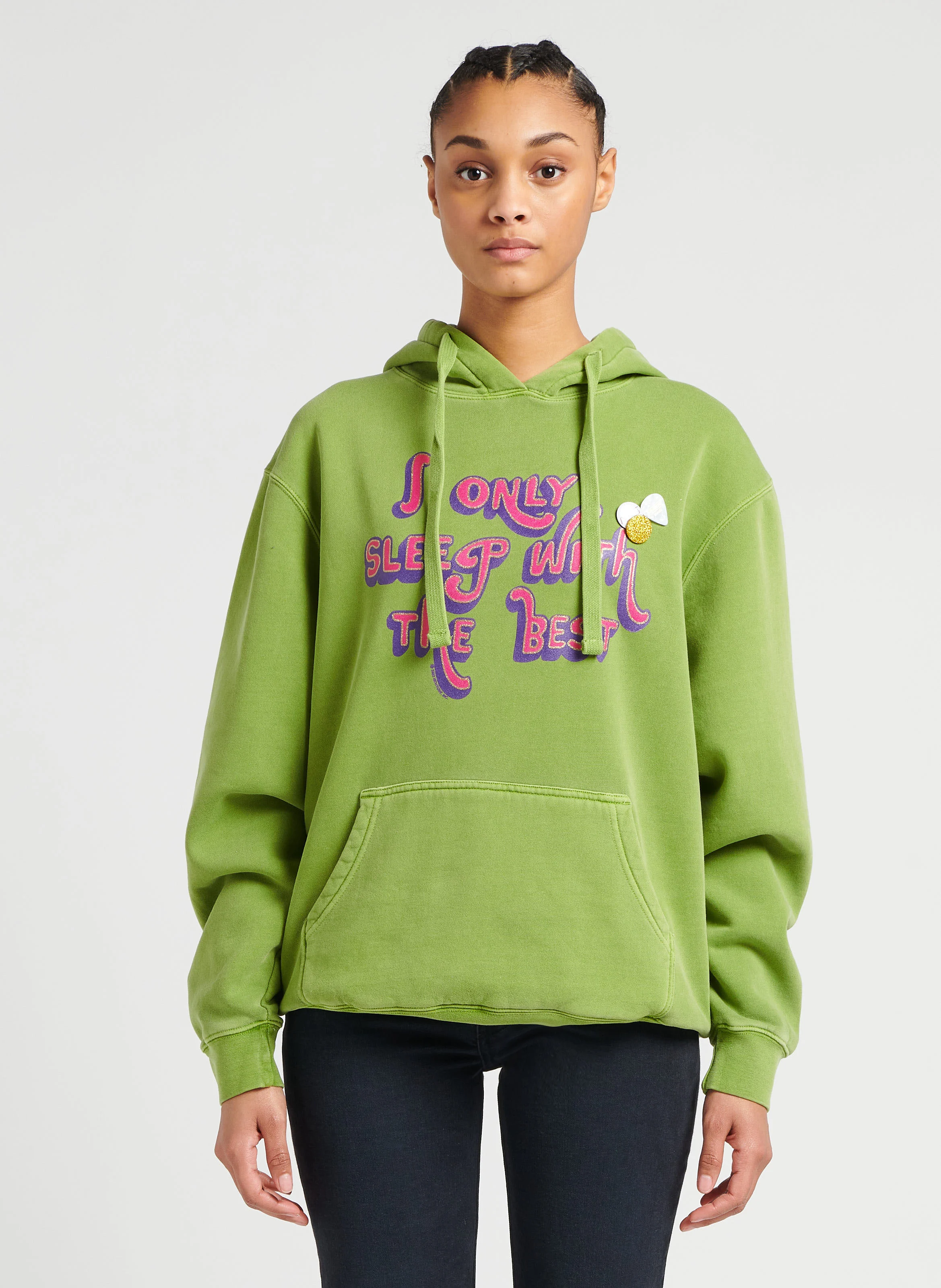JAGGER SLEEP - Sweat à capuche en coton mélangé| Vert