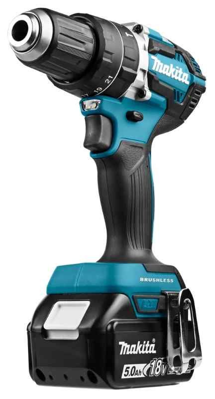 Makita DHP484RTJ 18V Li-ion accu klopboor-/schroefmachine set (2x5.0 Ah) accu in Mbox - koolborstelloos