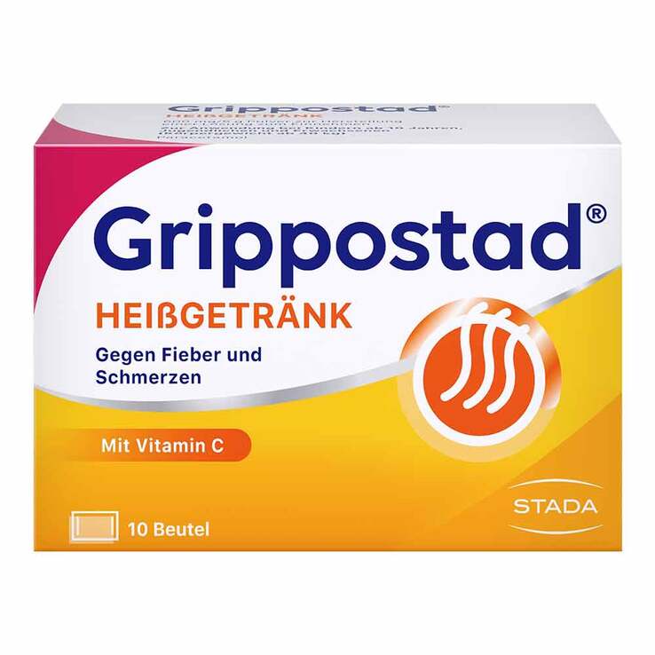 Grippostad Heißgetränk bei Schmerzen und Fieber , 10 St