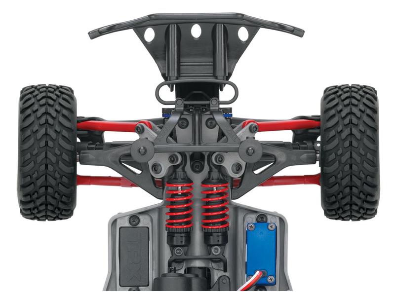 Traxxas Short Course Truck Slash 4x4 Titan Rot, RTR, 1:16 Kleiner SCT mit Allradantrieb und 550er Brushed Motor