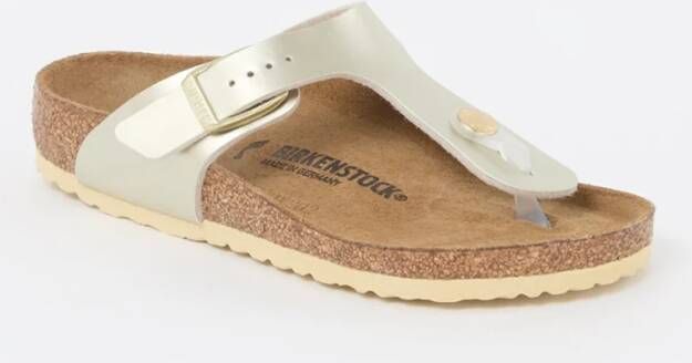 Birkenstock Meisjes Sandalen Gizeh Kids BS Electric Metallic Gold(narrow) Goud