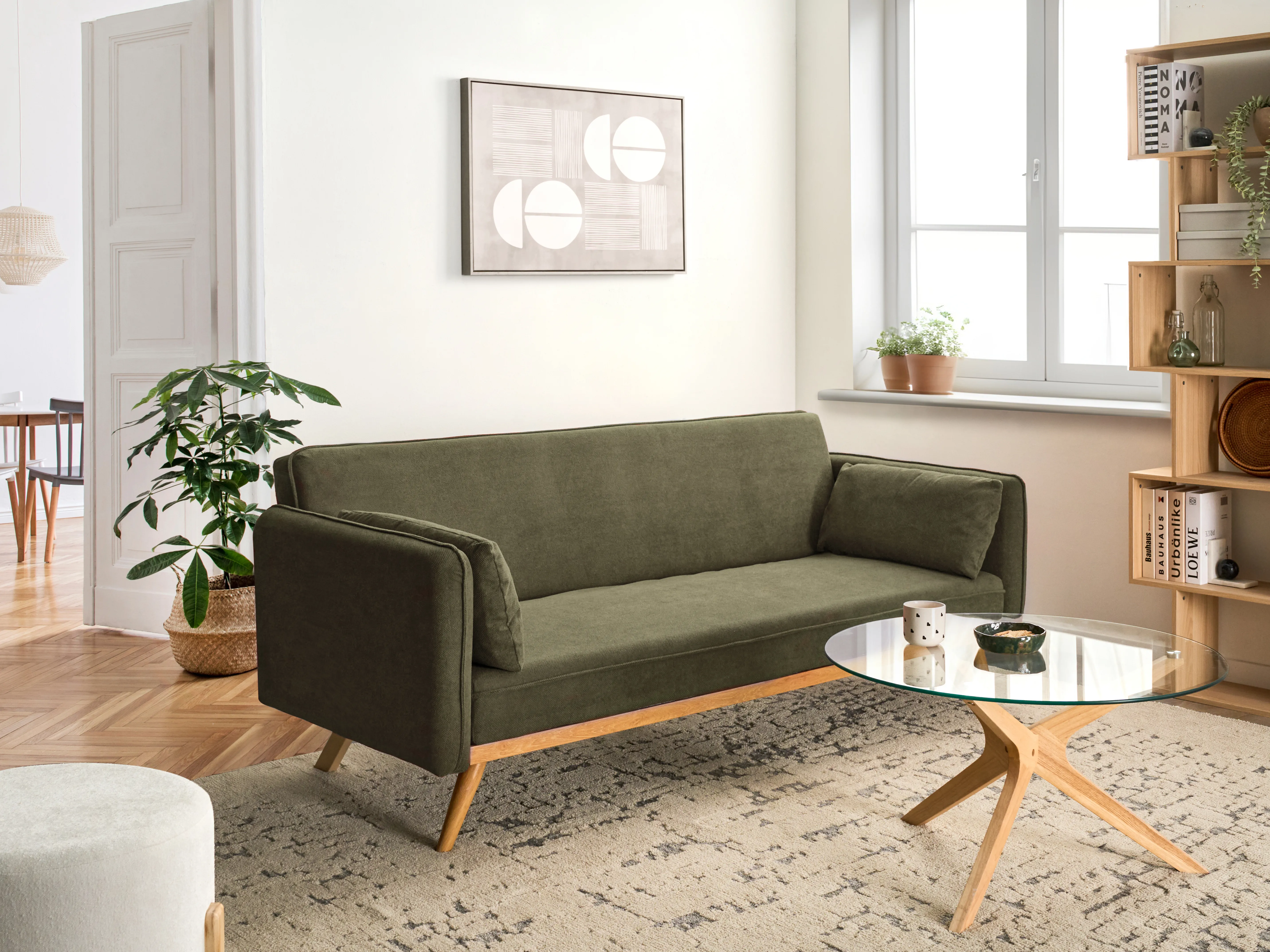 Slaapbank ASAA Stof Groen
