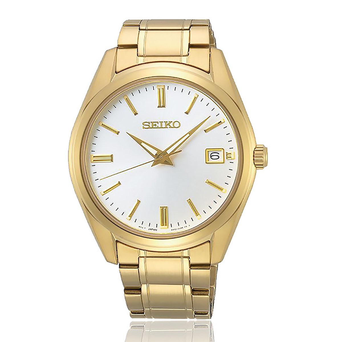 Montre Seiko classique dorée 3 aiguilles