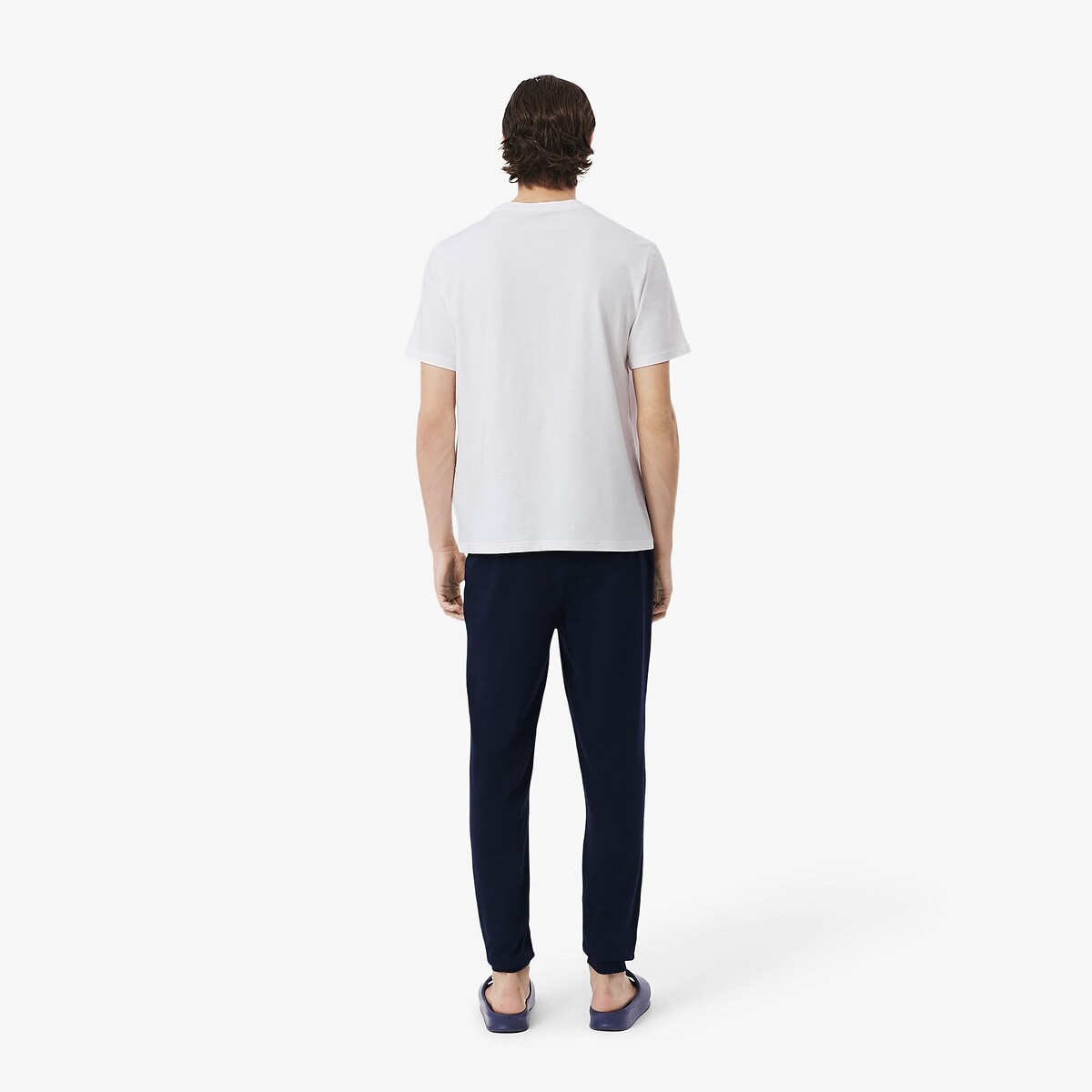 Pijama LACOSTE em malha com estampa de crocodilo