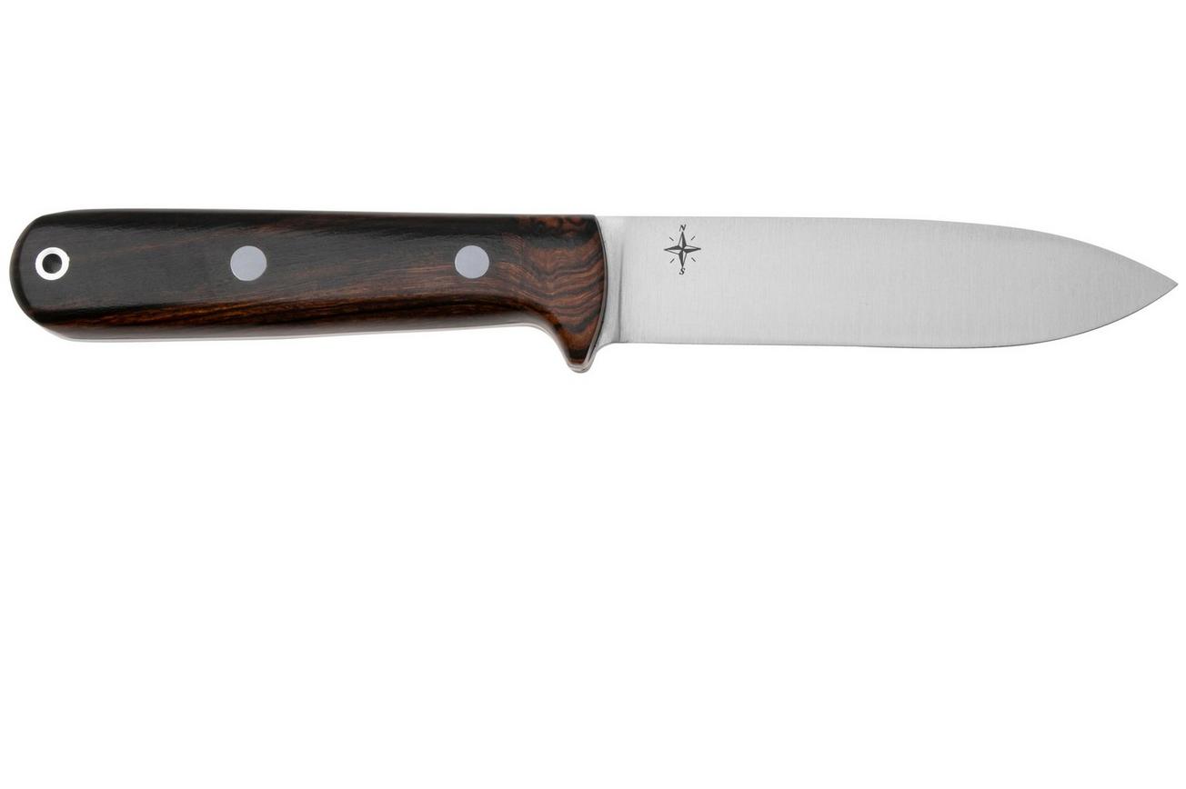 Bark River Kephart 4“ CPM 3V Desert Ironwood, vaststaand bushcraftmes