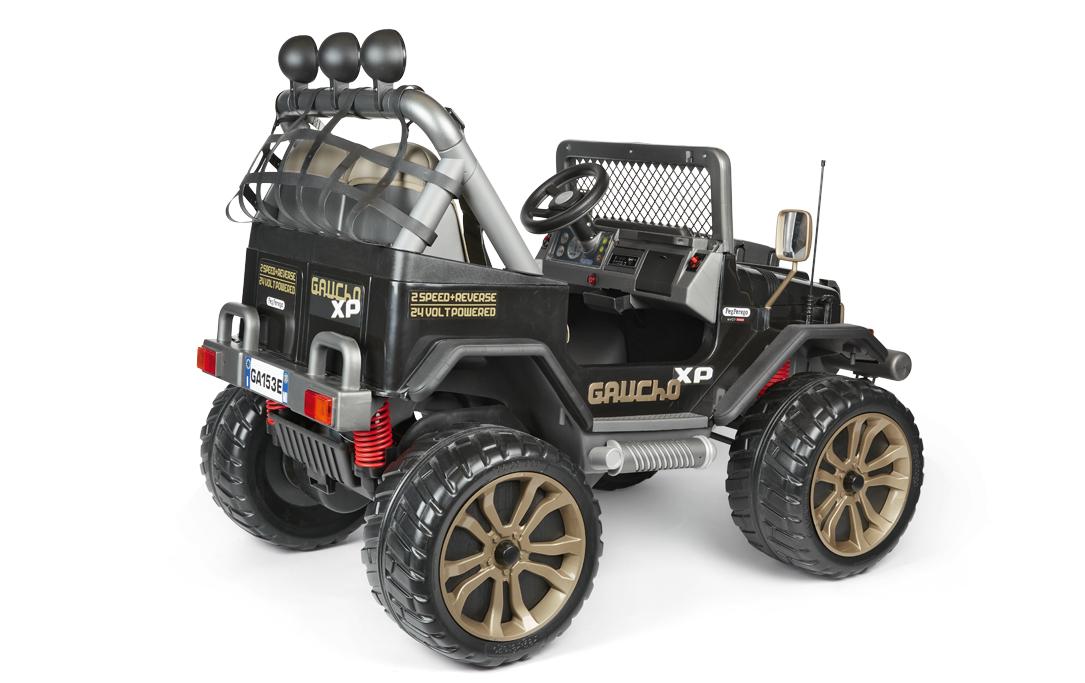 Minicar Gaucho XP Schwarz<br>Leistungsstarker, elektrischer Geländewagen für Kinder