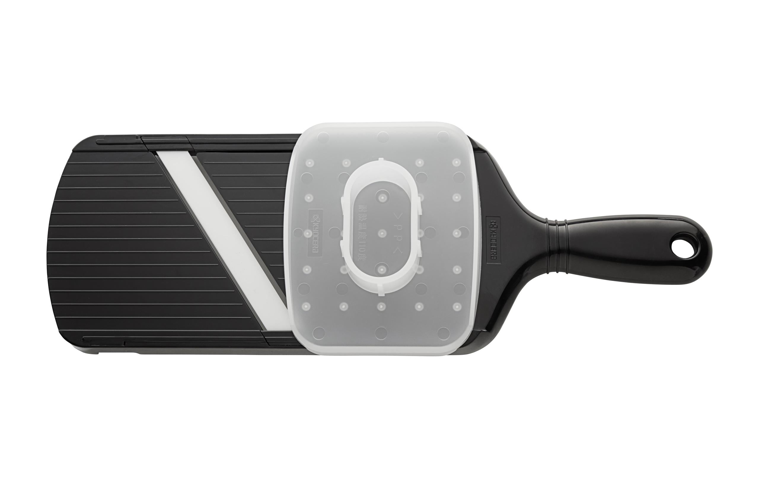 Mandoline verstellbar SchwarzVerstellbarer Gourmethobel mit Keramikklinge