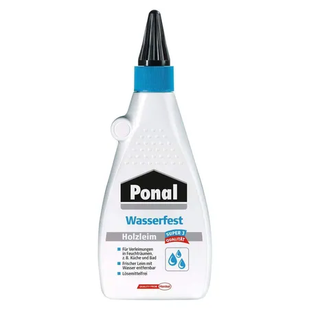 Ponal Wasserfester Holzleim, Flasche mit 550 g