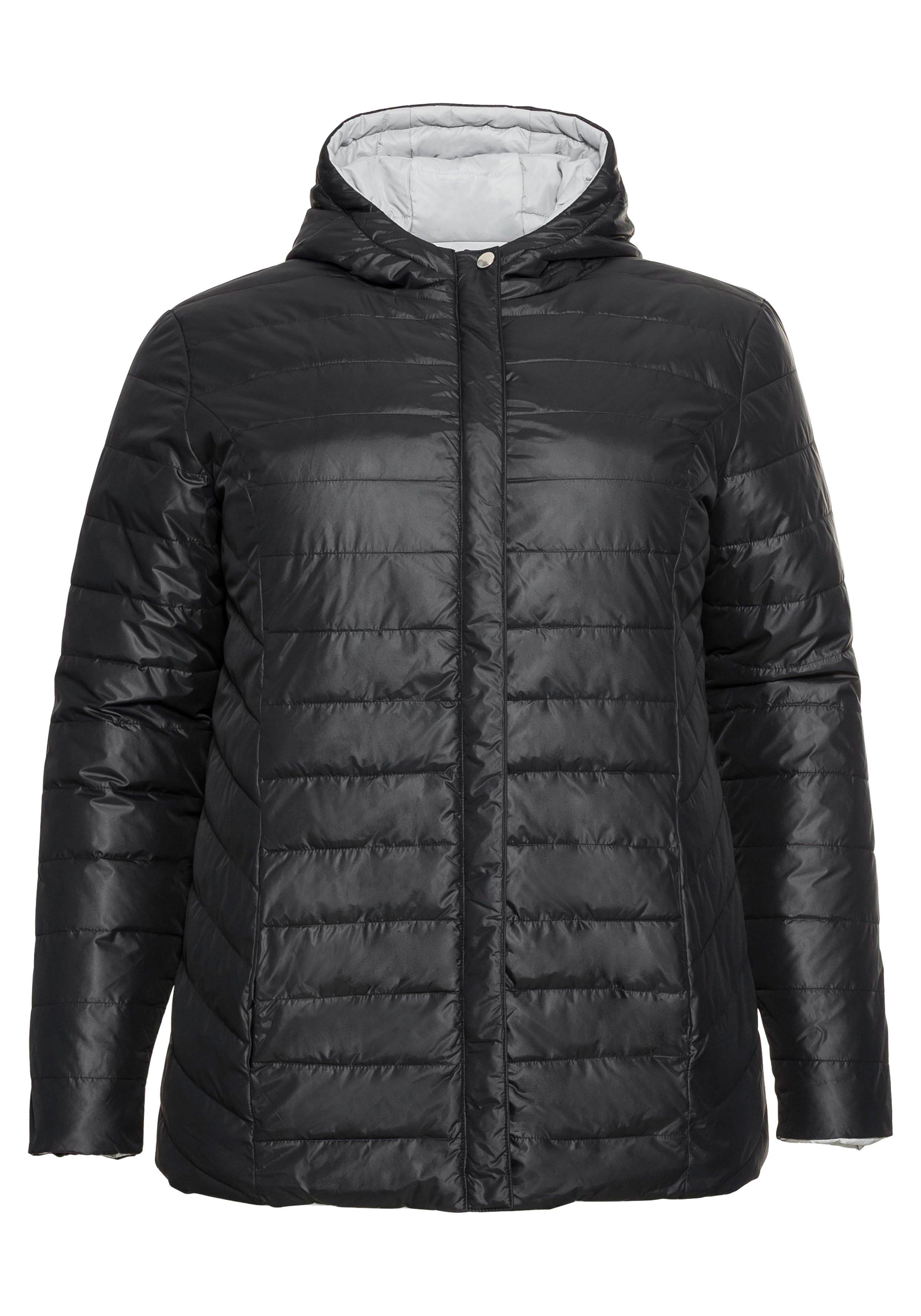 Wendejacke mit Kapuze, beidseitig tragbar