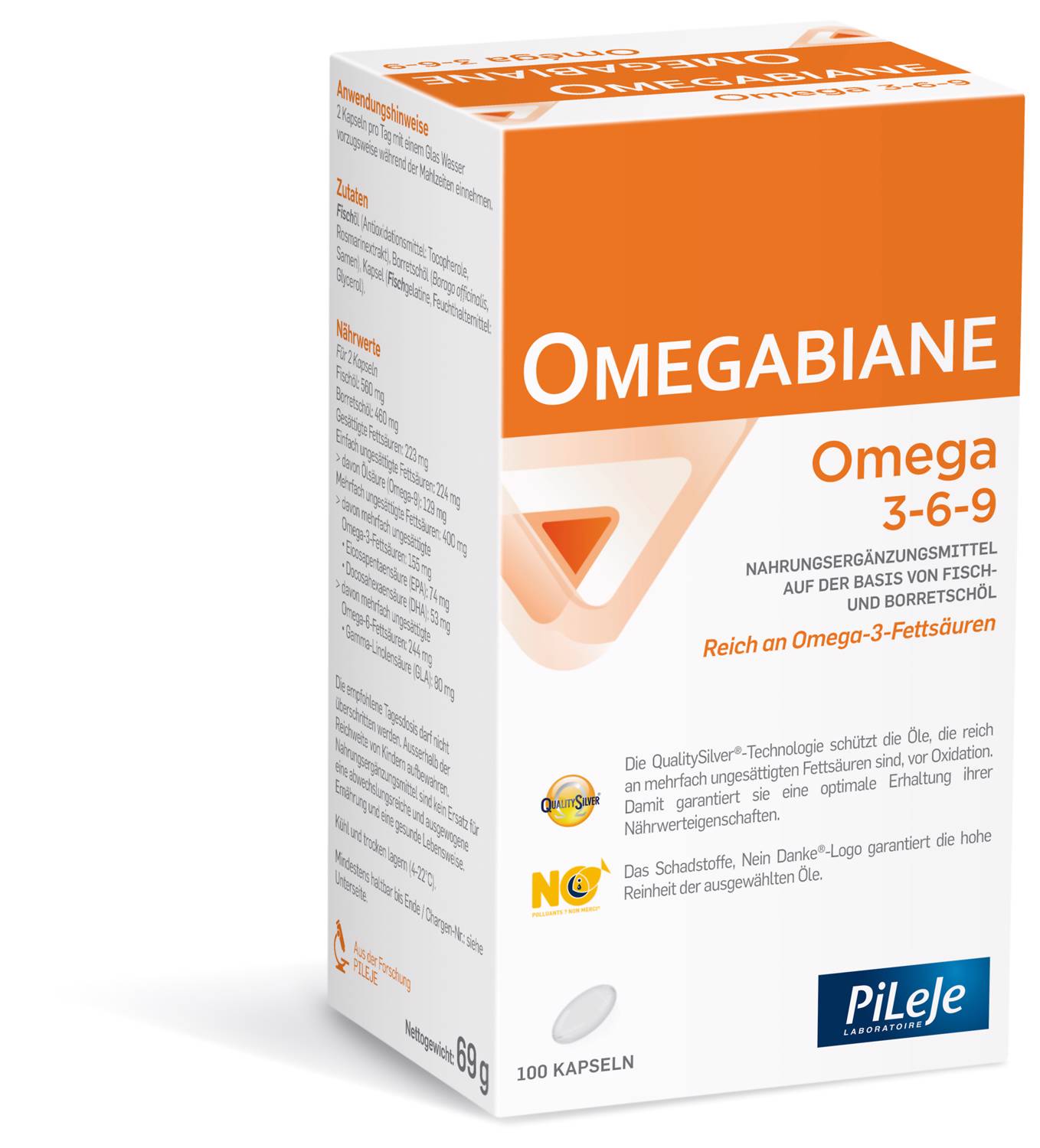 OMEGABIANE 3-6-9<br>100 Stück, Blister, Hartkapsel