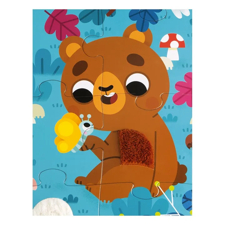Janod Puzzle tactile Les Animaux de la Forêt - 20 pièces