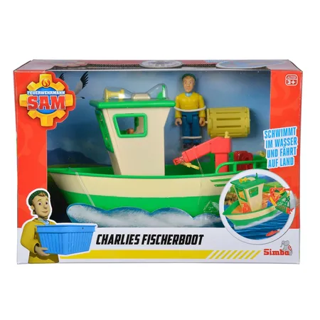 Simba Feuerwehrmann Sam Charlies Fischerboot mit Figur