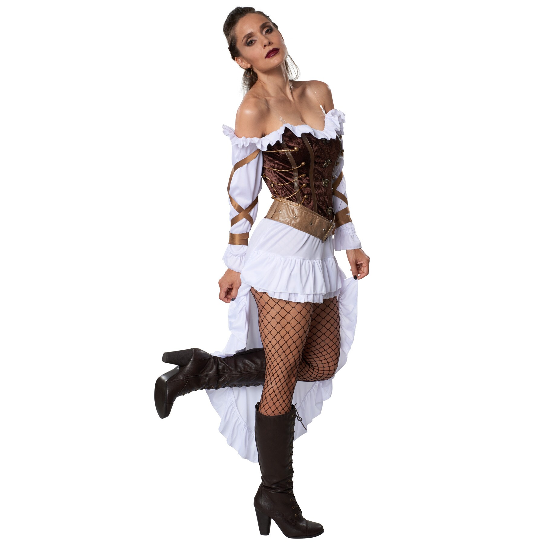 tectake® Frauenkostüm Woman-Steampunk Palastwache