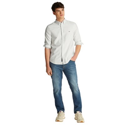 Chemise à manches longues homme Tjm Slim Stripe Oxford TOMMY HILFIGER