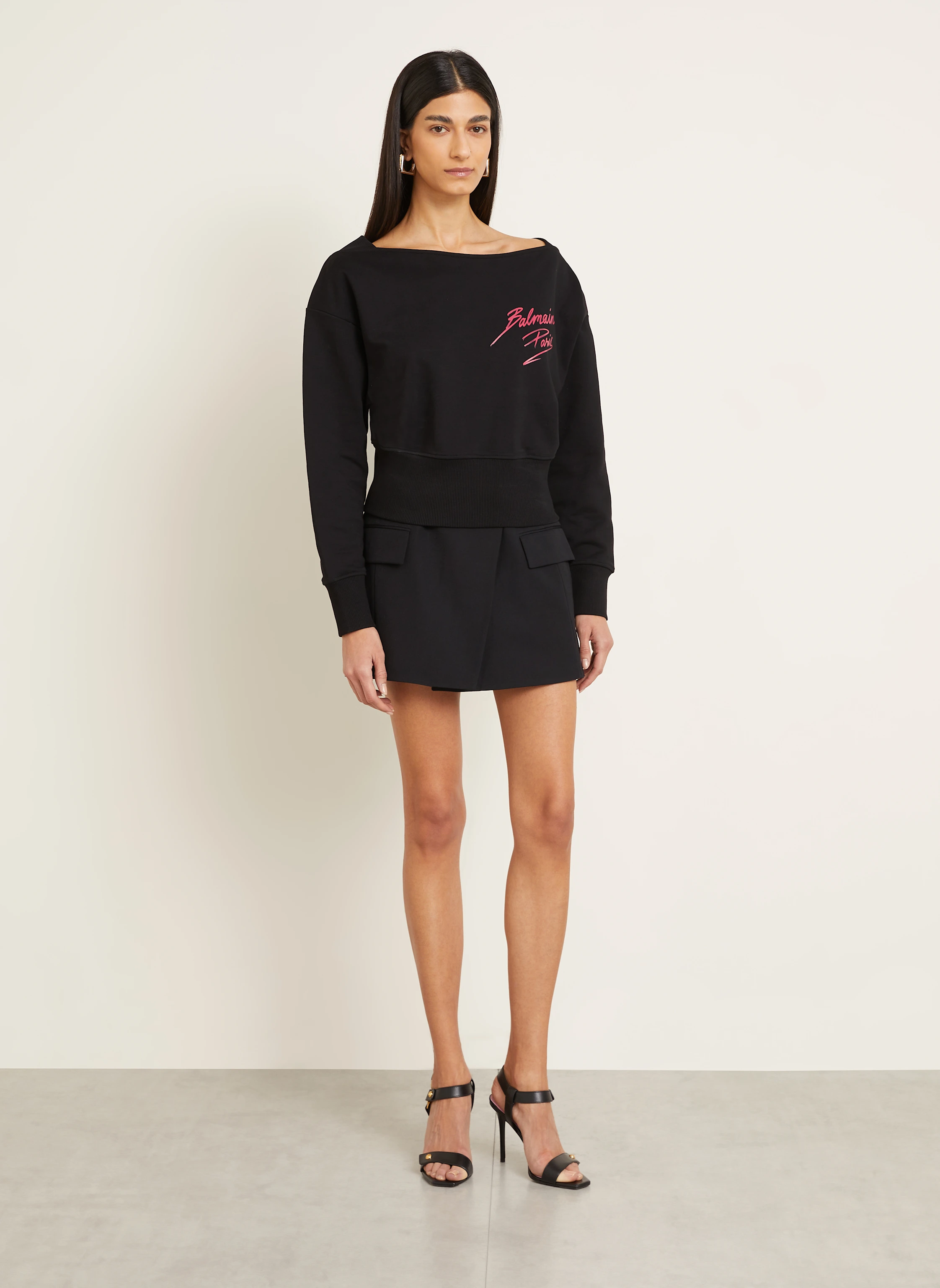 BALMAIN Cropped-Sweatshirt
