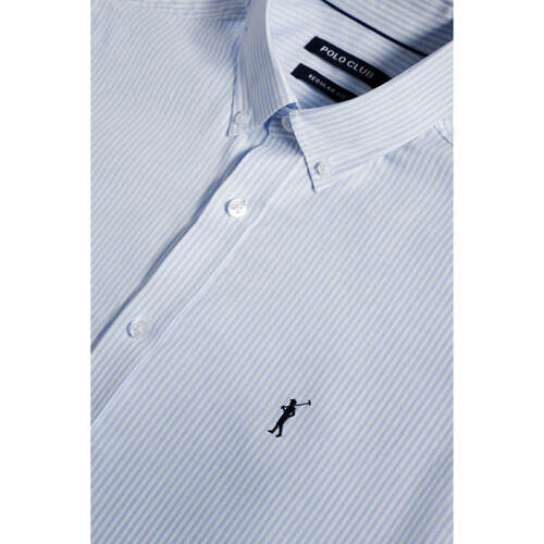 Polo Club - RIGBY GO SHIRT STRIPES OXFORD Azul