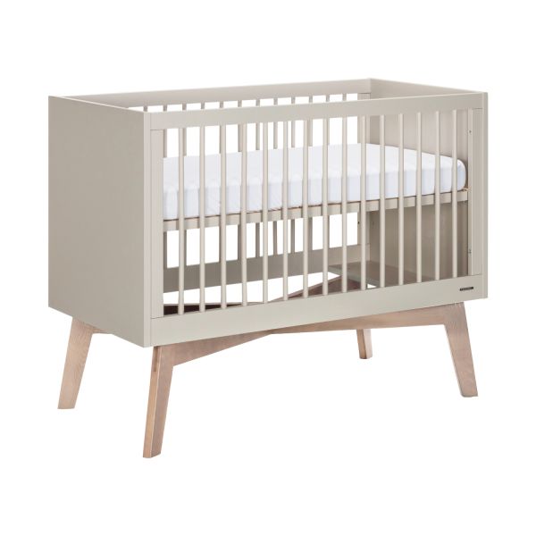 Kidsmill Sixties Ledikant 60 x 120 cm - Oatmeal / Eiken