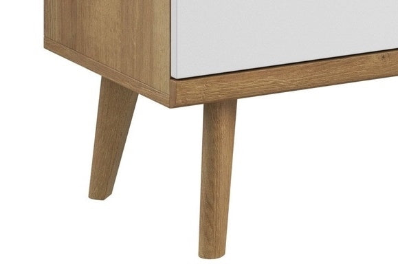 Primavera - Dressoir - Wit/licht eiken - 160x40x83 cm