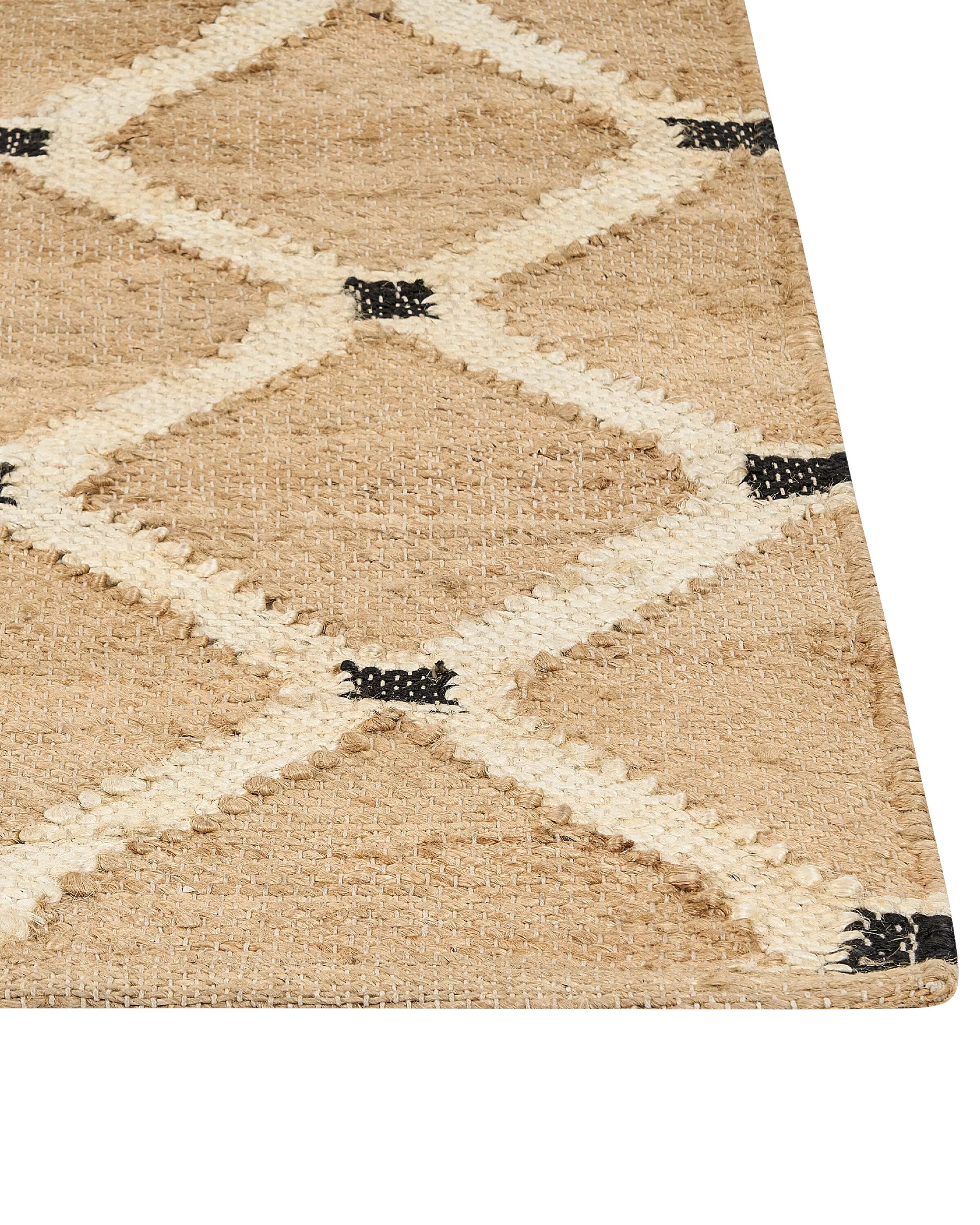 Vloerkleed KALEKOY Beige 160 x 230 cm Jute