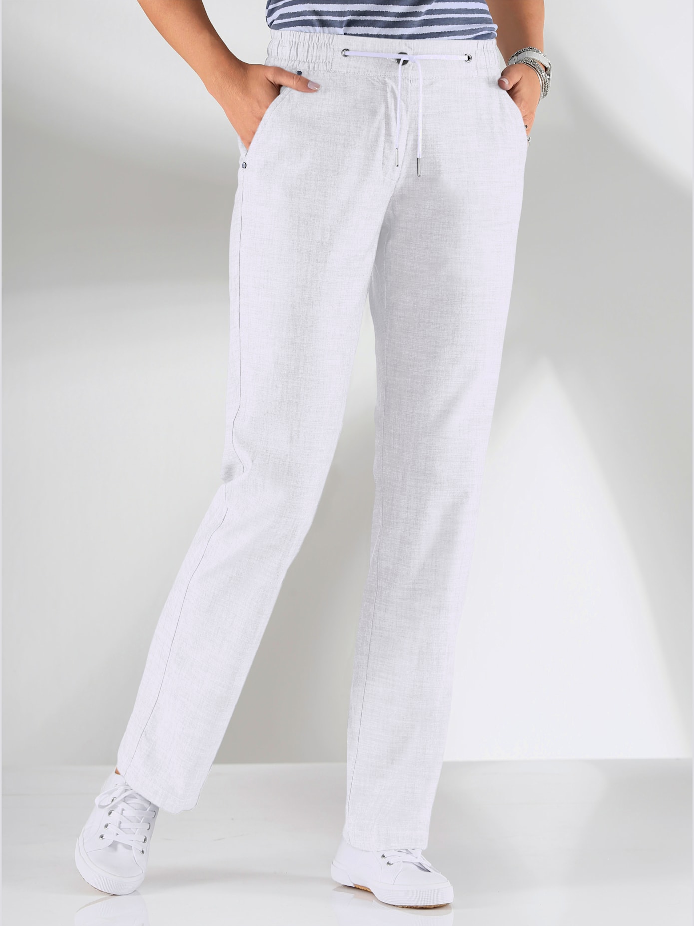 Pantalon coupe sportive ceinture élastique