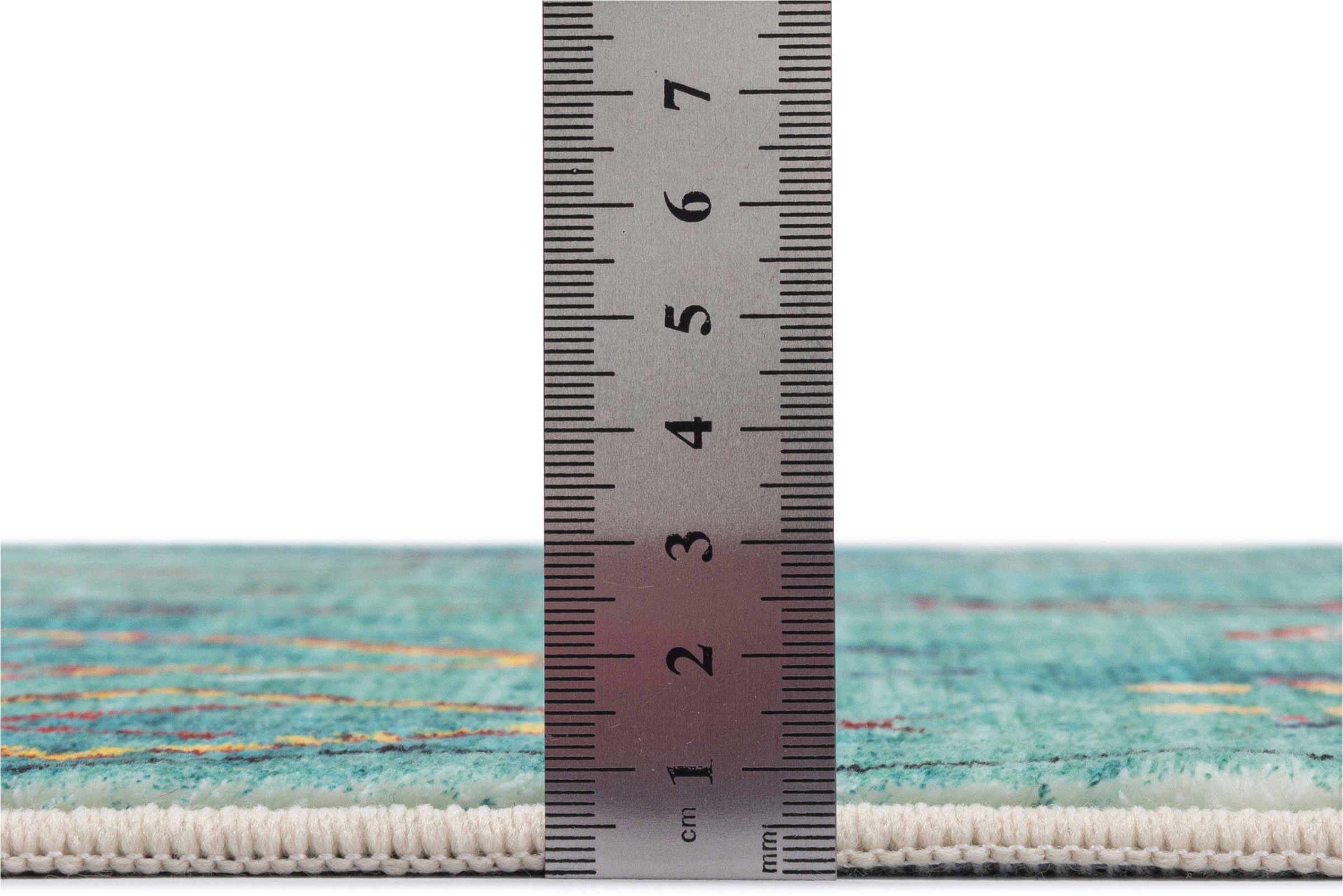 Gino Falcone Badematte »Ariella GF-147« Höhe 7 mm rutschhemmend beschichtet fussbodenheizungsgeeignet Badteppich, bedruckt, modernes Design, Rauten, weich & kuschelig