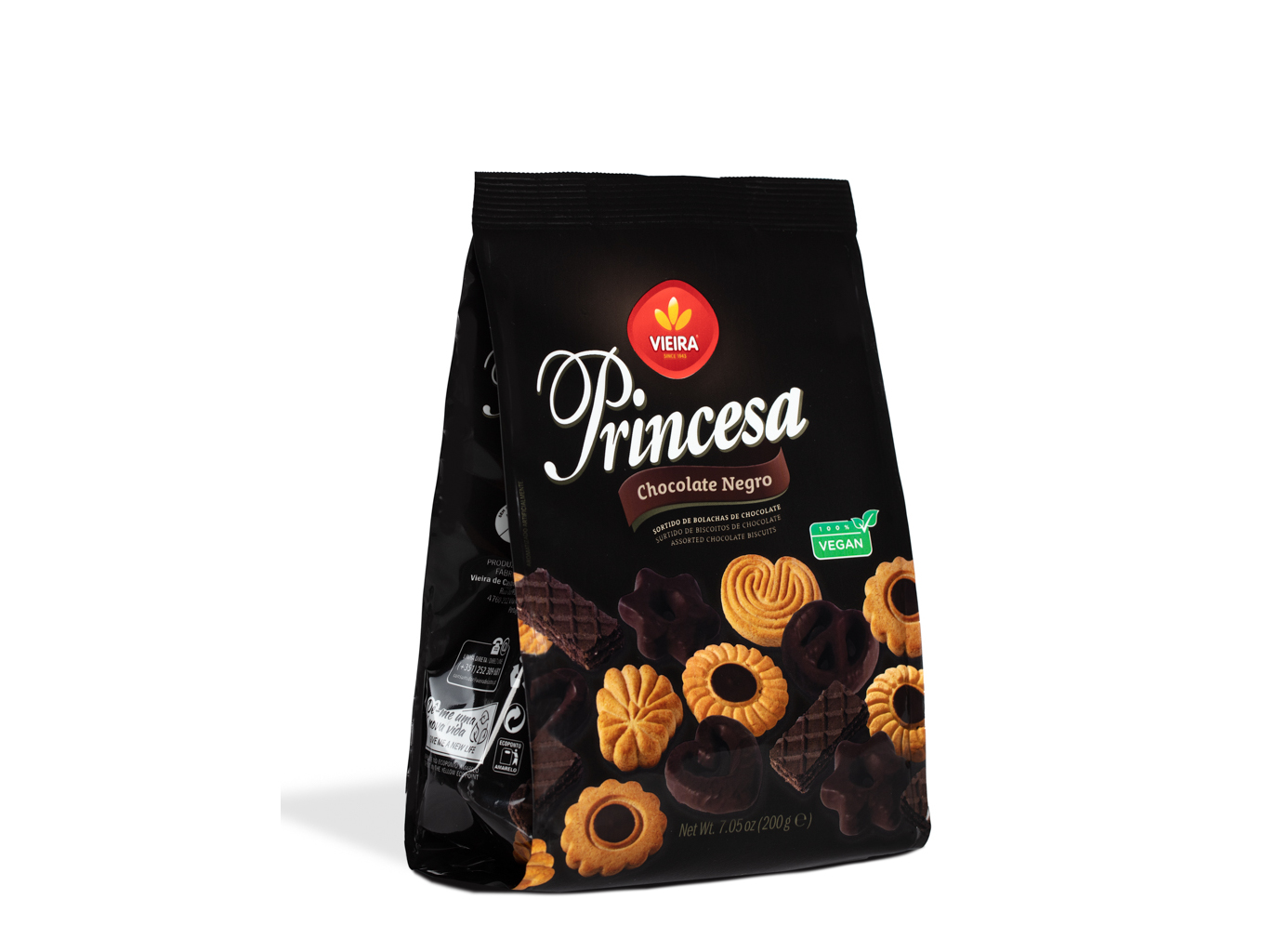 BOLACHAS PRINCESA SORTIDAS CHOCOLATE NEGRO 200G