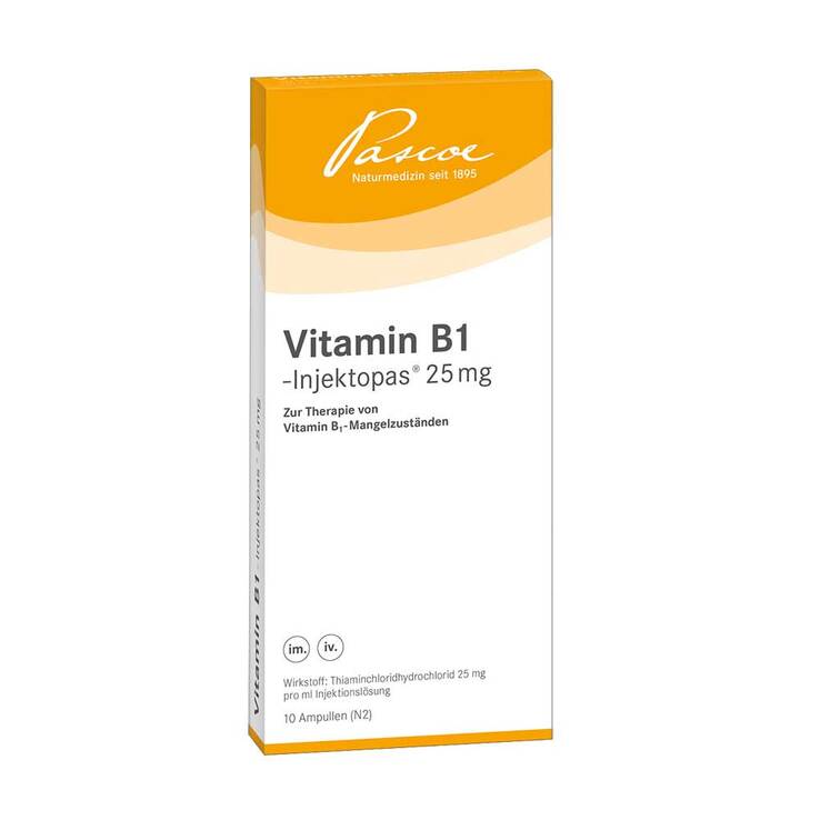 Vitamin B1 Injektopas 25 mg Injektionslösung, 10X1 ml
