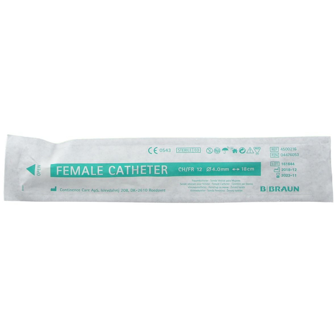 Einmalkatheter für Frauen Ch. 12
