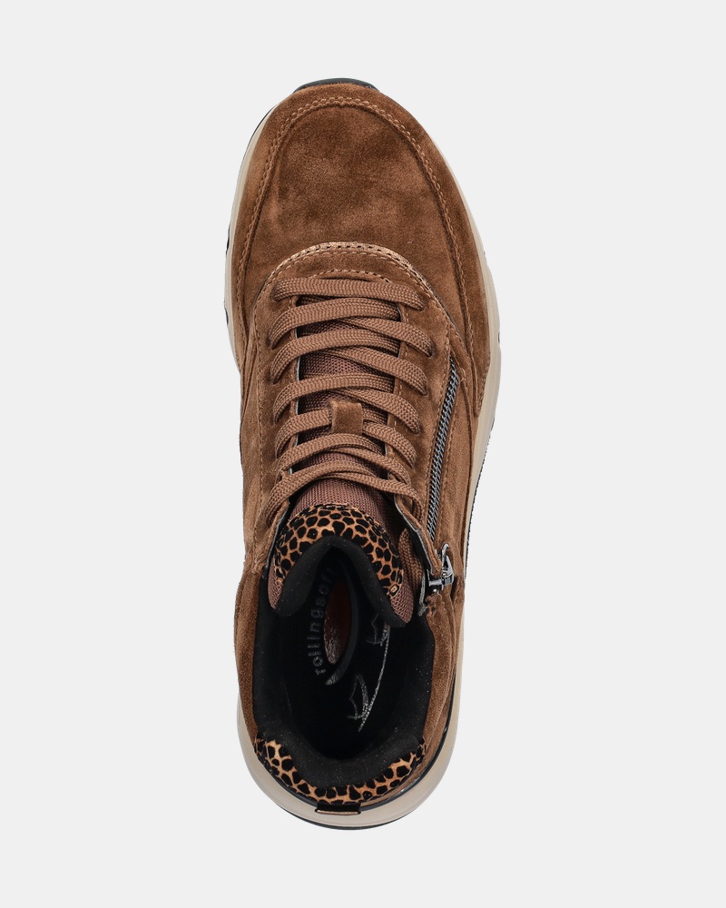Gabor Rolling Soft Hoge sneakers  - bruin