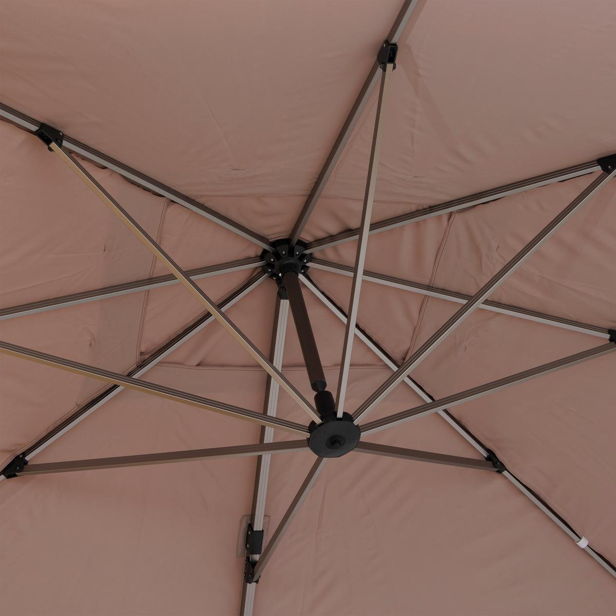 PARASOL DECENTRE EQUADOR 4X3M TAUPE