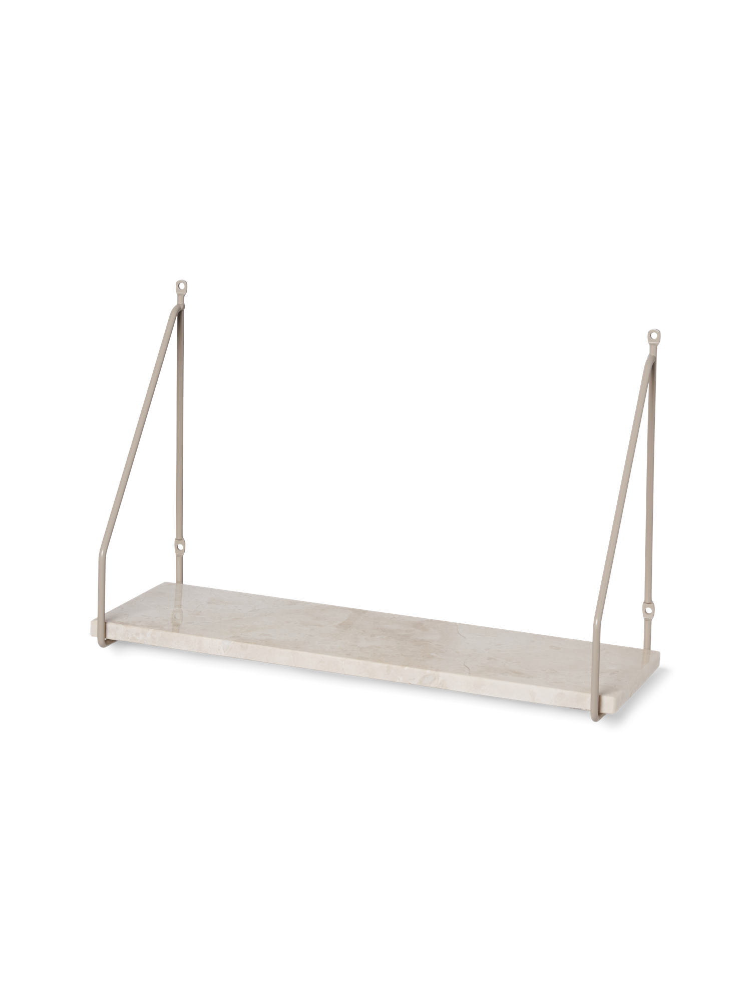 Væghylde | Jern/marmor. 45 x 15 x 41 cm. | Off White