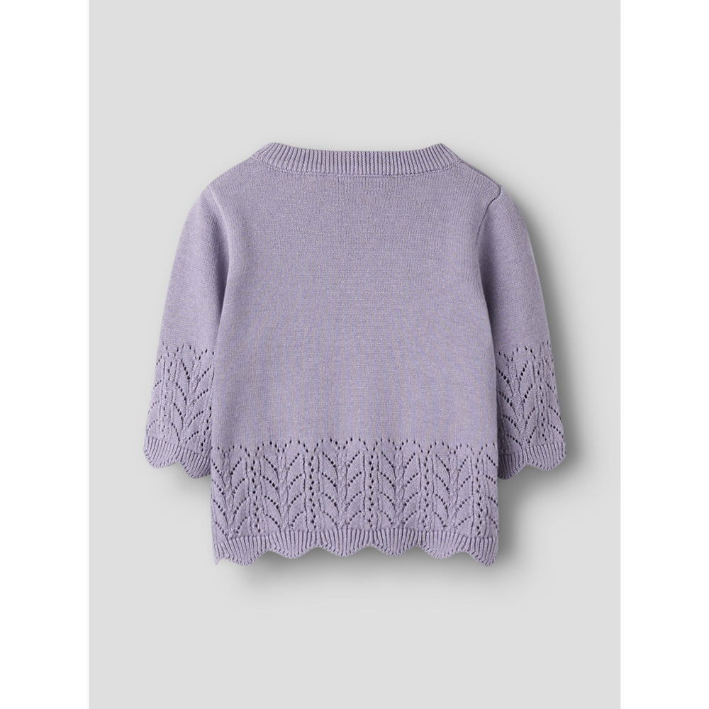 Køb Name It Lavender Gray Nbfbrit Ls Strik