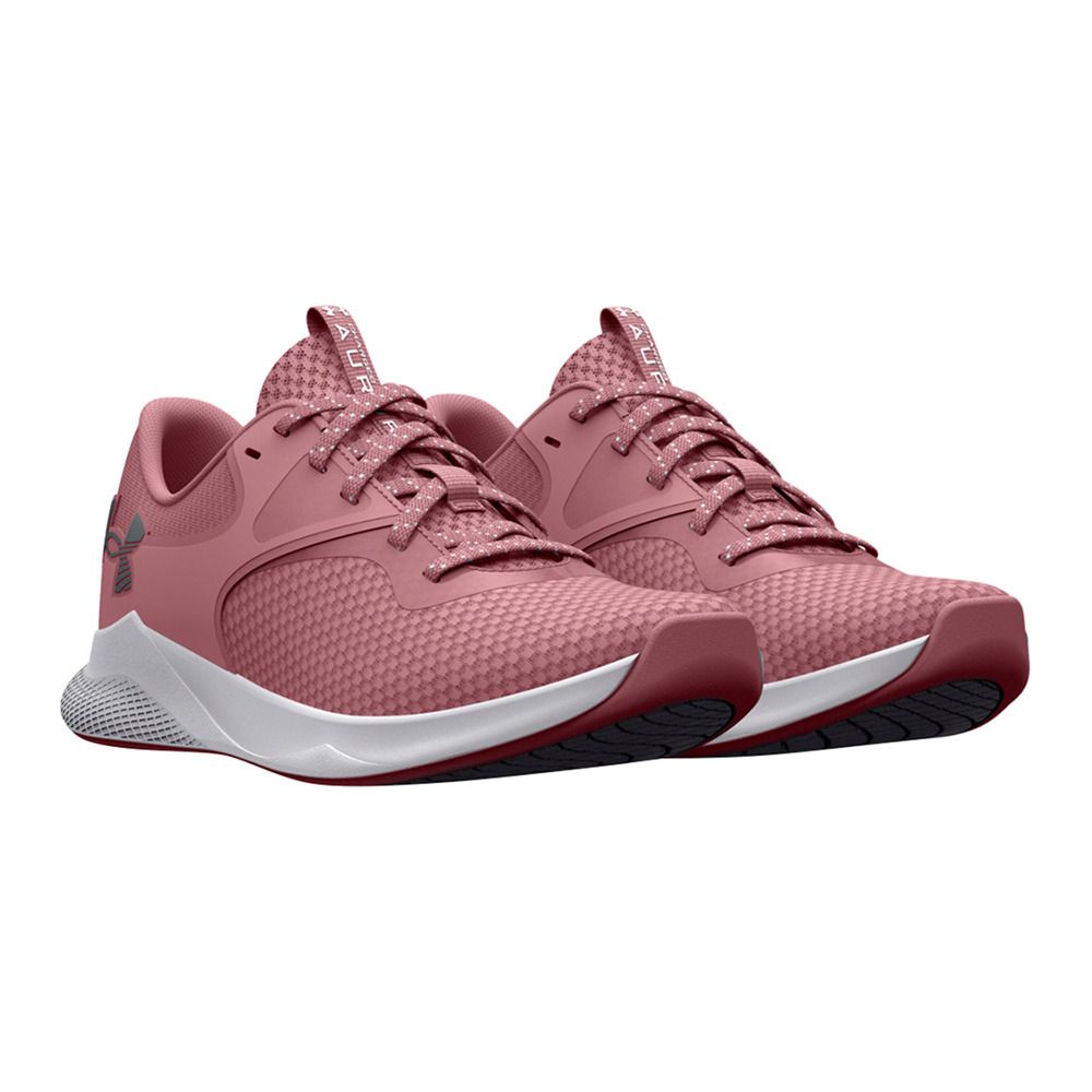 Under Armour UA CHARGED AURORA 2 - Chaussures training Femme pink elixir/pink elixir/metallic silver