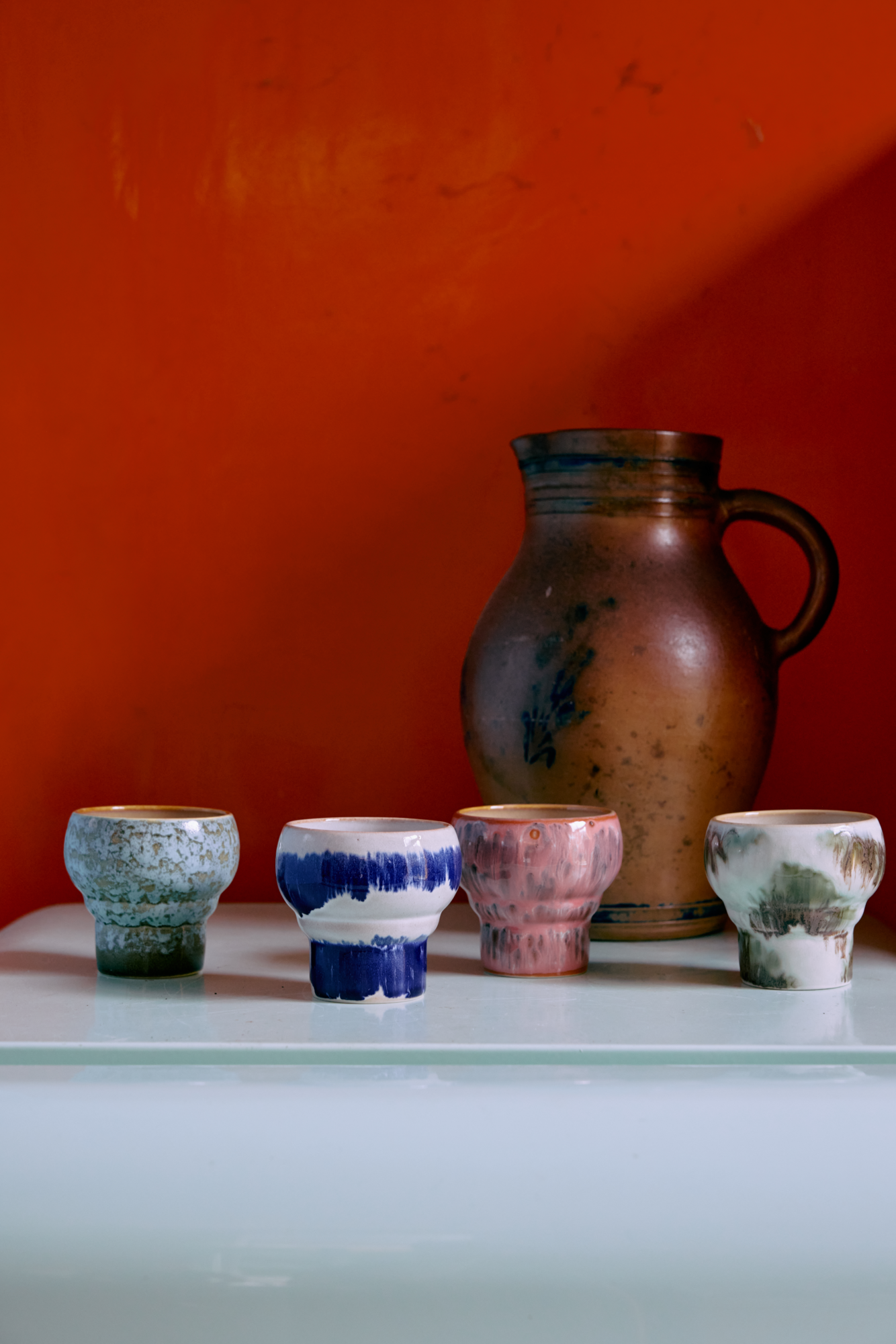 Servies 70's Ceramics Lungo mok Expression - set van 2