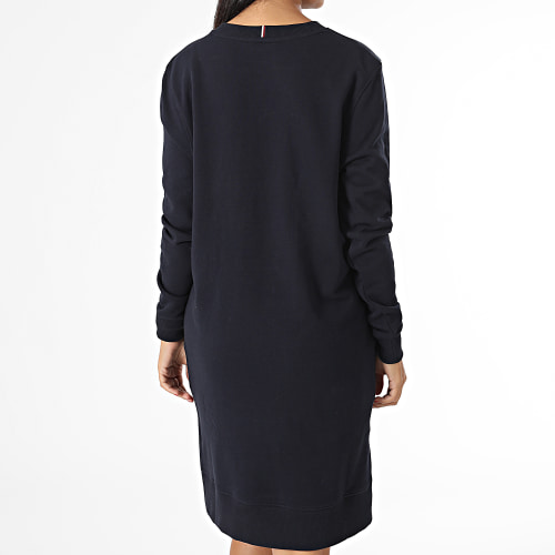 Robe Sweat Femme Terry Monogram 7442 Bleu Marine