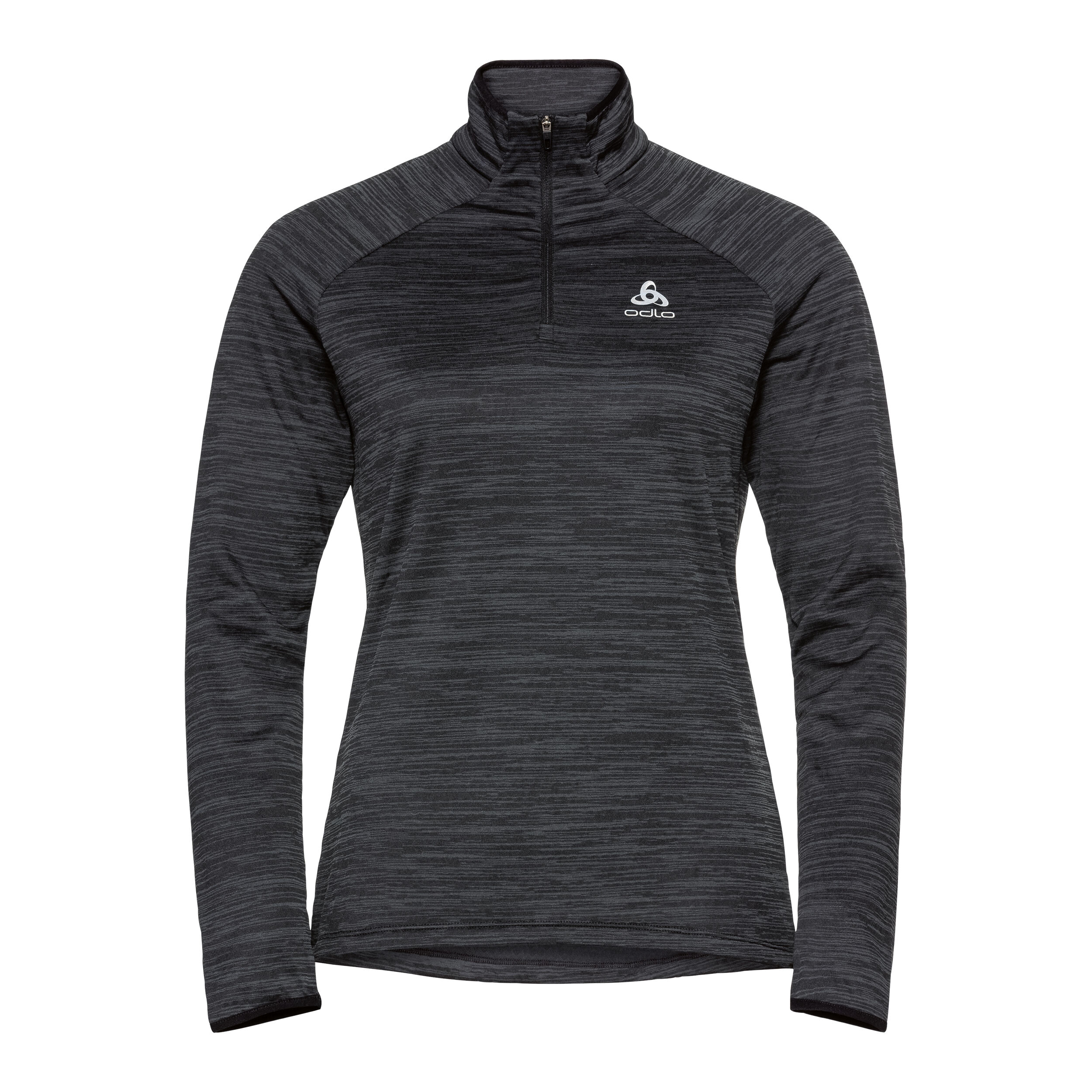 Odlo Easy Warm Mid Layer Half-Zip Haut Manches Longues Femmes - Noir , Gris