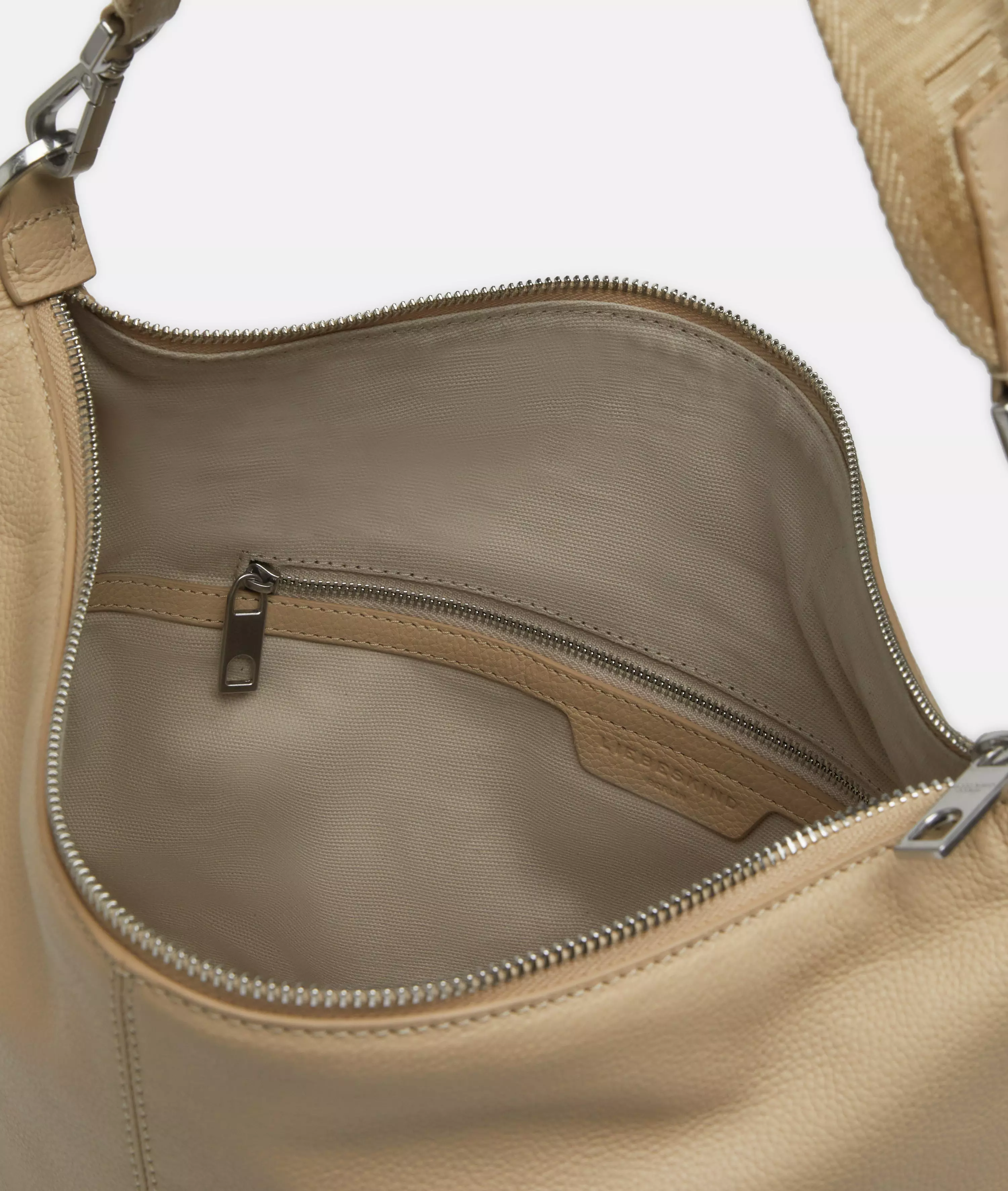 Paris Hobo M Spacious cowhide leather shoulder bag