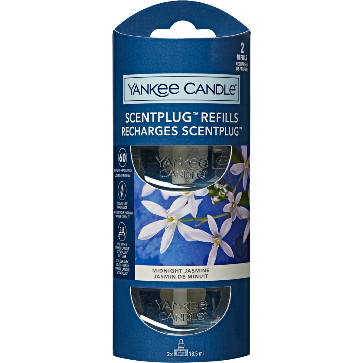 Recharges diffuseur - Scentplug - Jasmin de minuit - 2 x 18,5 ml