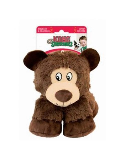Kong Stretchezz Legz Bear - Hondenspeelgoed - Bruin Large