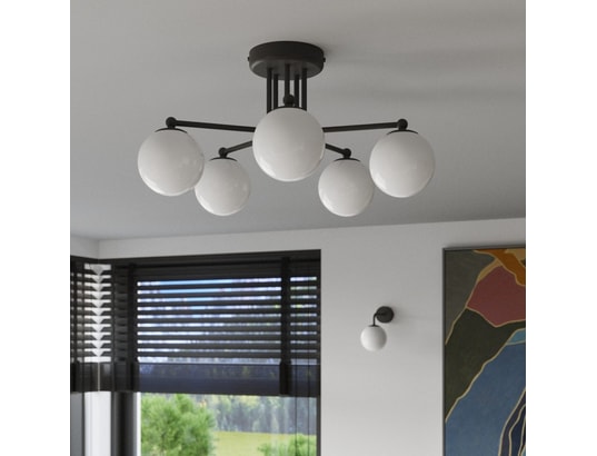 SOLLUX LIGHTING - Lustre astral 5 noir