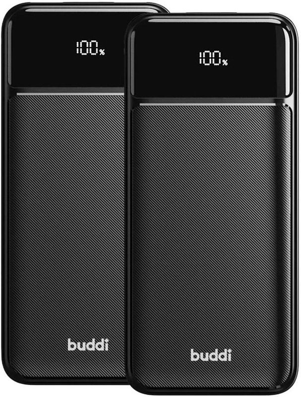 Buddi - Boost - Powerbank - Zwart - 20.000 mAh - Duo Pack - 22.5W