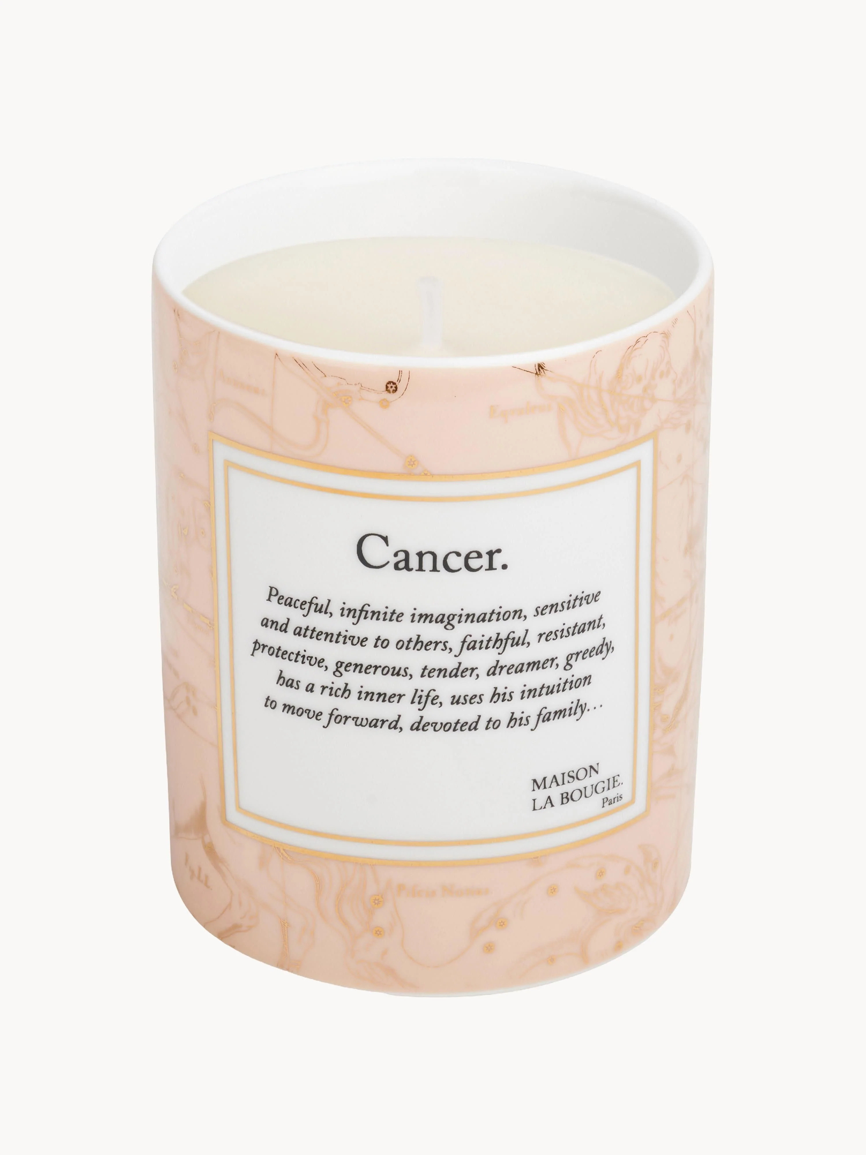 Handgemaakte geurkaars Cancer (bergamot & vetiver)